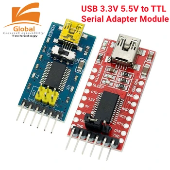 FT232RL FTDI USB 3,3 В 5,5 В к TTL Оригинальный Модуль Последовательного адаптера для Arduino FT232 Pro Mini USB К TTL 232